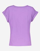 T-shirt - Ornement paillet&eacute; - Lilas
