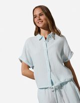 Chemise - Mousseline - bleu clair