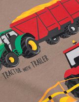 Tričko s dlhými rukávmi - Bavlna - svetlohnedy