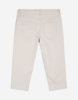 Kapri hlače - Twill - belo
