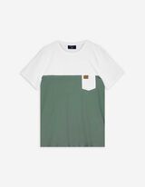 T-Shirt - Brusttasche - grün