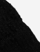 Čepice - Třpytivý materiál - cerná