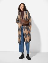 Tasche - Lederoptik - dunkelbraun