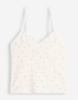 Unterhemd - Pointelle - wei&szlig;