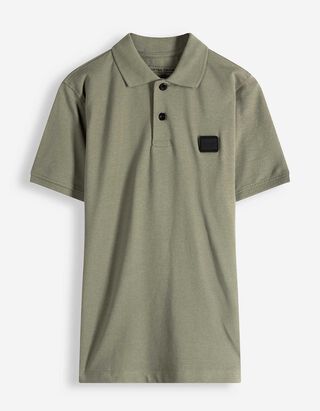Poloshirt - Piqu&eacute; - dunkelgr&uuml;n
