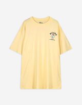 Póló - Hátul nyomtatott minta - világos sárga