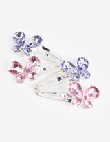 Haarklammer - 6er-Pack - silberfarben