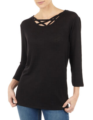 Damen Pullover mit gekreuzten Riemen