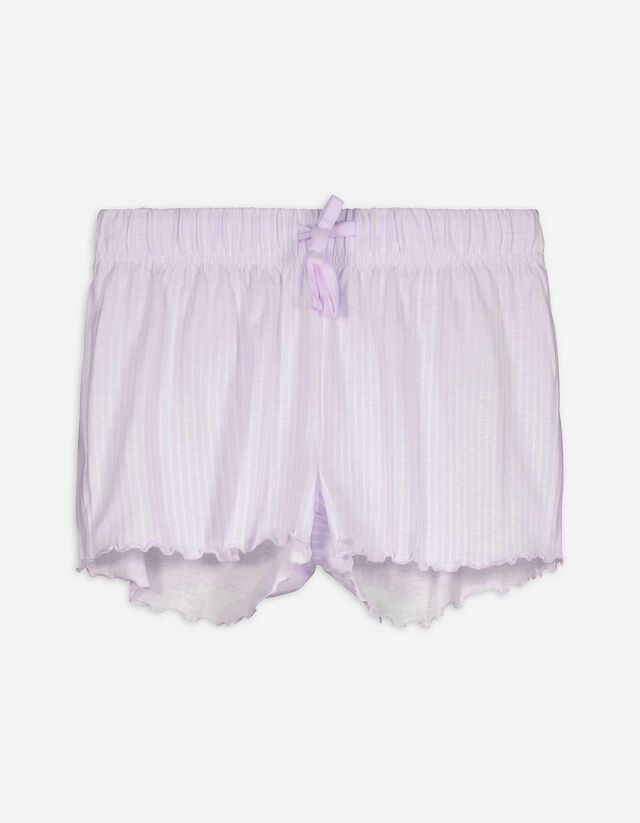 Pyjamashorts - Allover-Print - lila