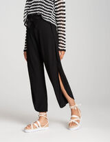 Culotte - Zijsplit - zwart