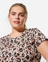 T-Shirt - Allover-Muster - wei&szlig;