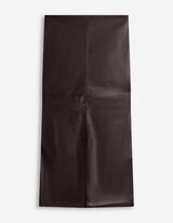 Sukně - Imitace kůže - tmave cervená