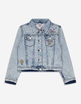Giacca di jeans - Ricami - celeste