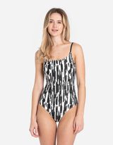 Jednodielne plavky - Vatovan&eacute; ko&scaron;&iacute;čky - cierna