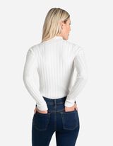 Pulover - Jednobojno - bijela