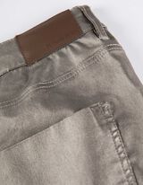 Pantaloni - Piele sintetică - Auriu