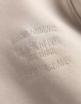 Sweatshirt - Stickerei - beige