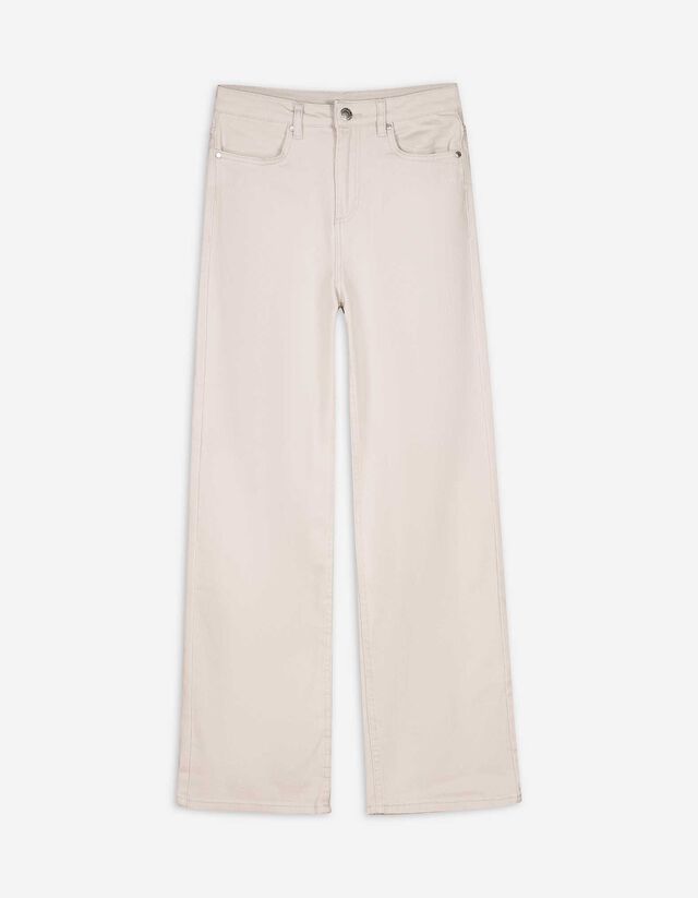Jeans - Straight fit - beige