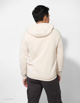 Felpa aperta - Cappuccio con coulisse - bianco