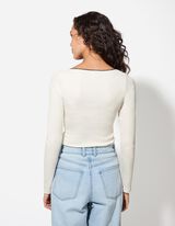 Longsleeve - Sierrand - wit