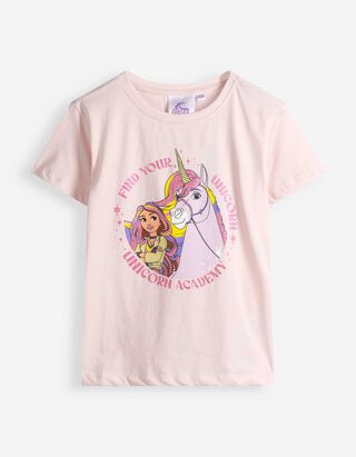 Tričko - Unicorn Academy - Růžov&aacute;