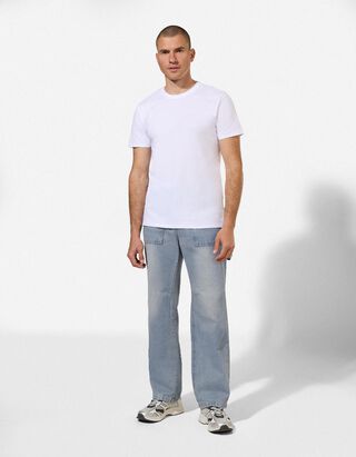 Jeans - Loose Fit - blau