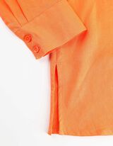 Hemdkleid - Leinen-Mix