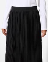 Gonna -  Pieghe - nero