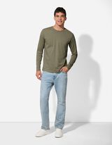 Maglia a manica lunga - Scollo rotondo - verde chiaro