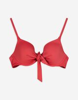 Bikinitop - Knotendetail - rot