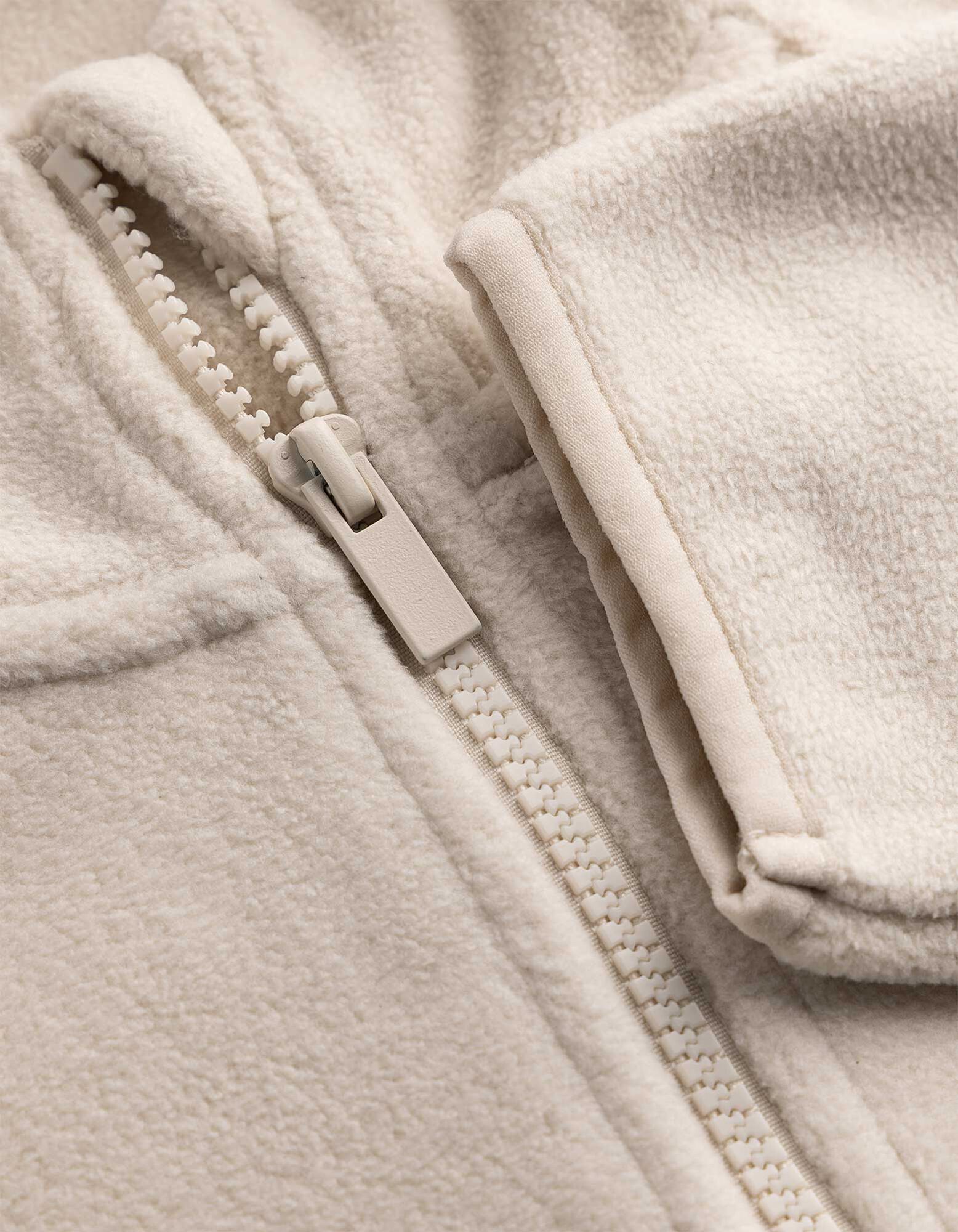Fleecejacke - Oversized Fit - Off-White