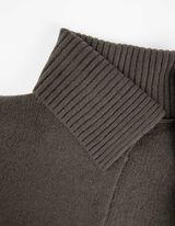 Lang vest - Strikceintuur - donkergroen