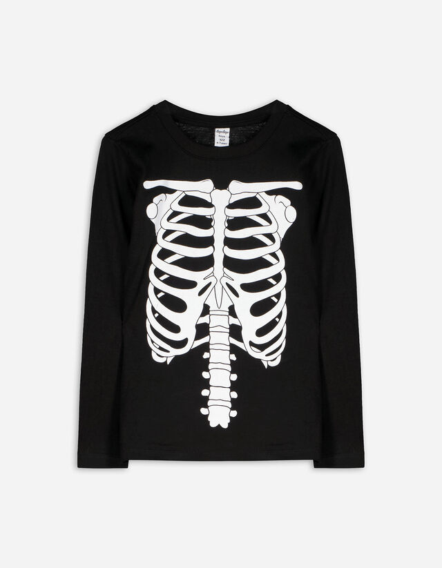 Langarmshirt - Halloween - schwarz