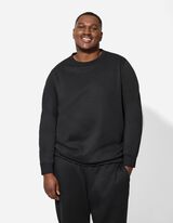 Sweatshirt - einfarbig - schwarz