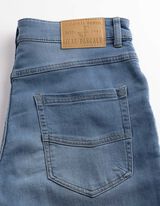 Jeansshorts - Fixierter Beinumschlag - blau