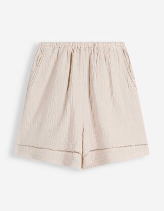 Shorts - Musselin - beige