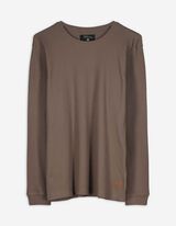 Langarmshirt - Regular Fit - hellbraun