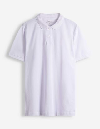 Poloshirt - Effen - wit