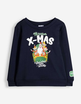 Sweat-shirt - The Secret World of Santa Claus - bleu fonc&eacute;