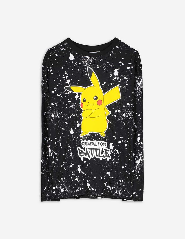 Tričko s dlhými rukávmi - Pokémon - cierna