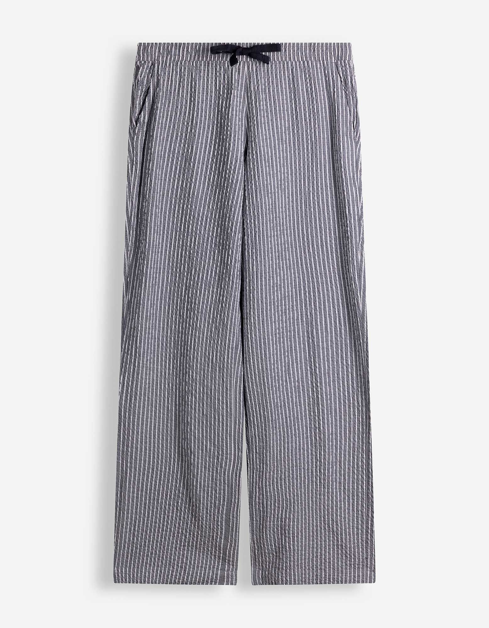 Pantalon de pyjama - Viscose m&eacute;lang&eacute;e - bleu fonc&eacute;