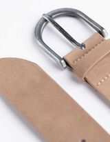 Gürtel - einfarbig - beige