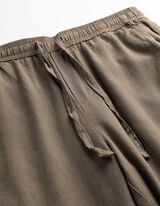 spodnie - mieszanka lniana - bez