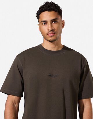 T-shirt - Coupe Loose Fit - brun fonc&eacute;