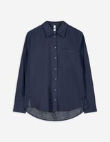 Blusa - Cotone - blu scuro