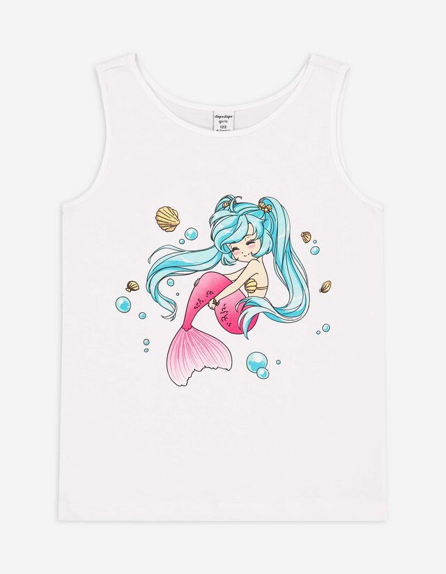 Top - Print - wit