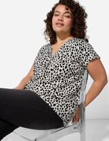 Blouseshirt - Print all-over - wit