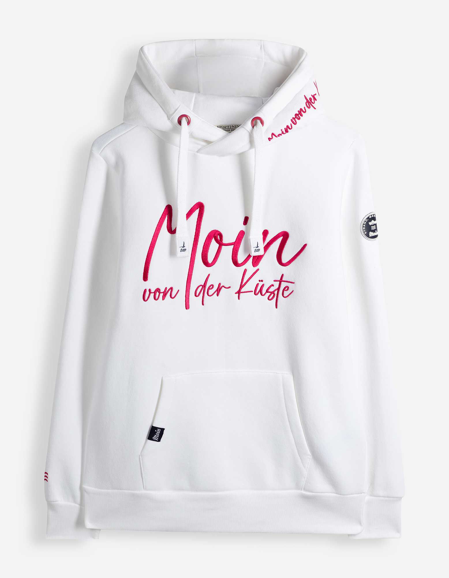 Hoodie - Print - Wei&szlig;