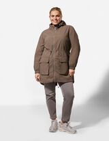 Jakna za boravak u prirodi - jednobojna - braon