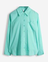 Camicia blusata - Morbido al tatto - turchese